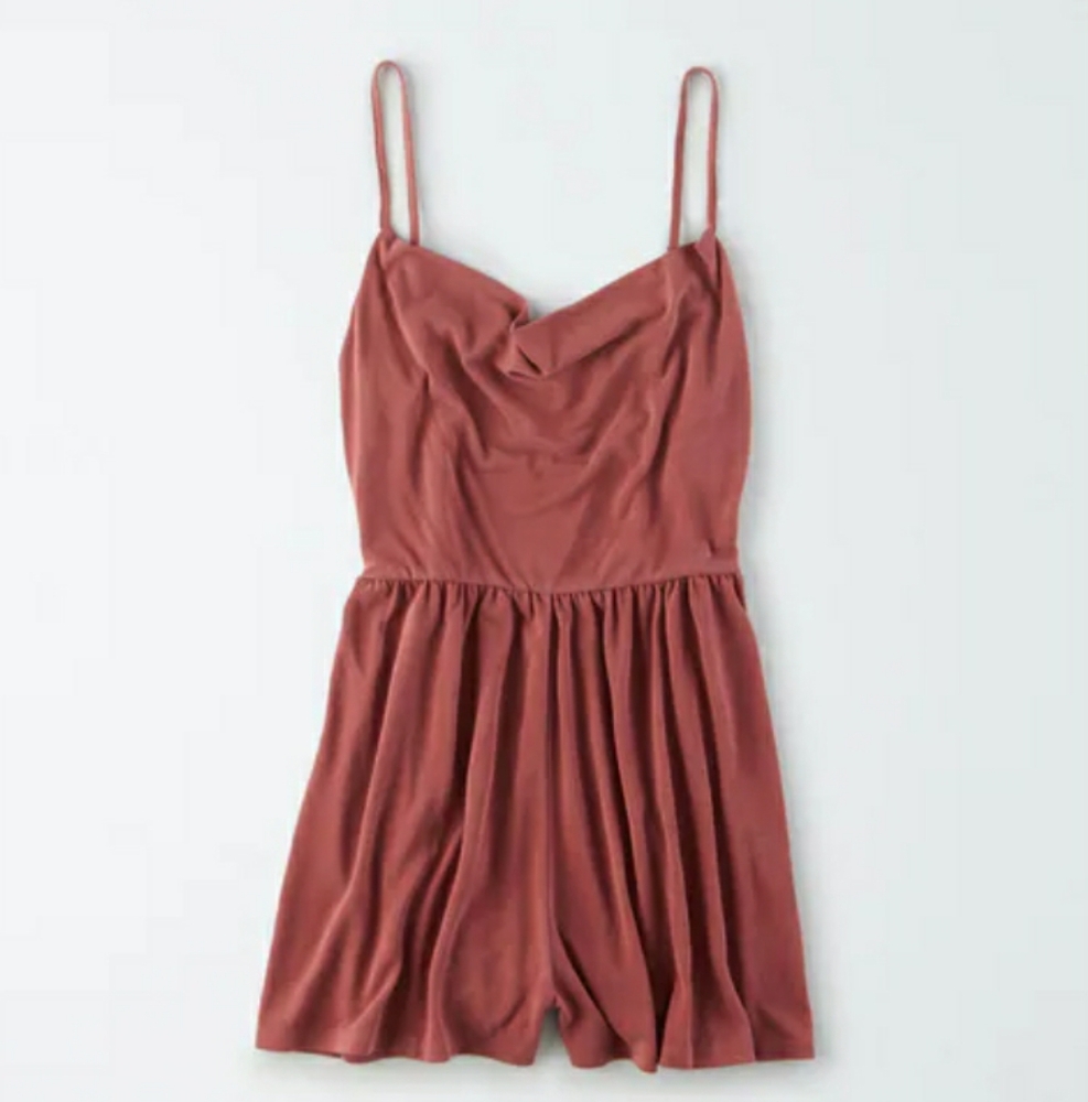 SPRING SALE**Rust Red Spaghetti Strap Dress